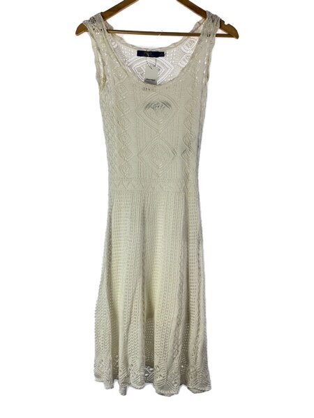 LAUREN RALPH LAUREN ノースリーブワンピース XS グレー POLO RALPH