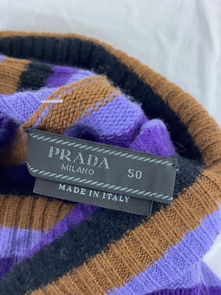 PRADA(プラダ) / ニット・セーター(厚手)/50/カシミア/PUP/ボーダー