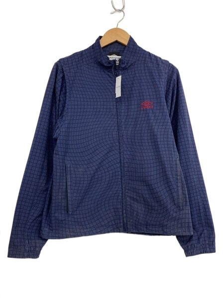 UMBRO(アンブロ) / ナイロンジャケット/M/ポリエステル/NVY/チェック 