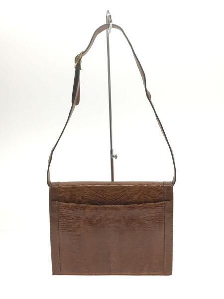 サンローラン 型押しショルダー 茶 YVES SAINT LAURENT(イヴサン