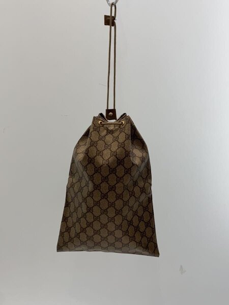 GUCCI(グッチ) / GG柄/巾着バッグ/PVC/BEG/総柄/97.19.303 | 中古品の 