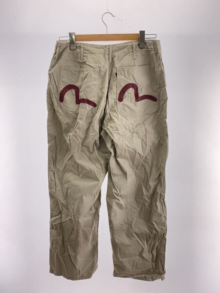 EVISU / ストレートパンツ/34/コットン/BEG/無地 EVISU(エヴィス) / ストレートパンツ/34/コットン/BEG/無地 | 古着の