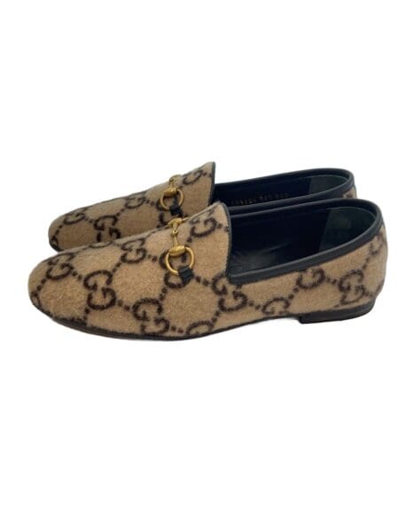 GUCCI(グッチ) / ローファー/36.5/BEG/ウール | 中古品の販売・通販 
