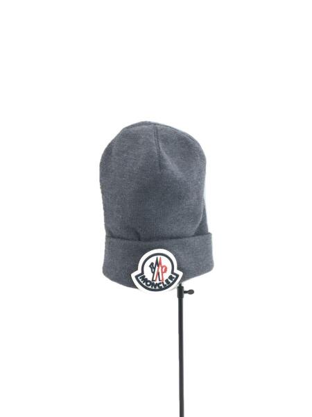 MONCLER / ニットキャップ/--/ウール/GRN/無地/メンズ/F20919Z73600 MONCLER(モンクレール) / ニットキャップ/--/ウール/GRY/メンズ
