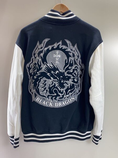 DOG TOWN(ドッグタウン) / スタジャン/XL/コットン/BLK/総柄/C-OY-4521 