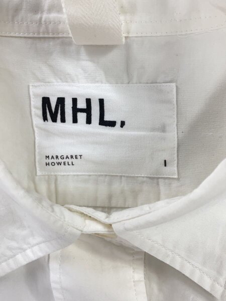 MHL.(エムエイチエル) / 半袖シャツ/1/コットン/WHT/無地/595-3152550 