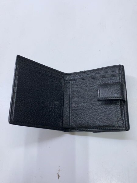 GUCCI(グッチ) / 2つ折り財布/レザー/BLK/メンズ/496334・496334