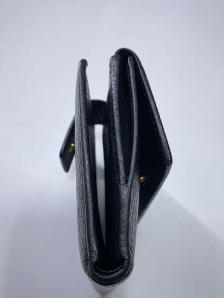 GUCCI ブラックレザー 二つ折り財布　美品 GUCCI(グッチ) / 2つ折り財布/レザー/BLK/メンズ/496334・496334