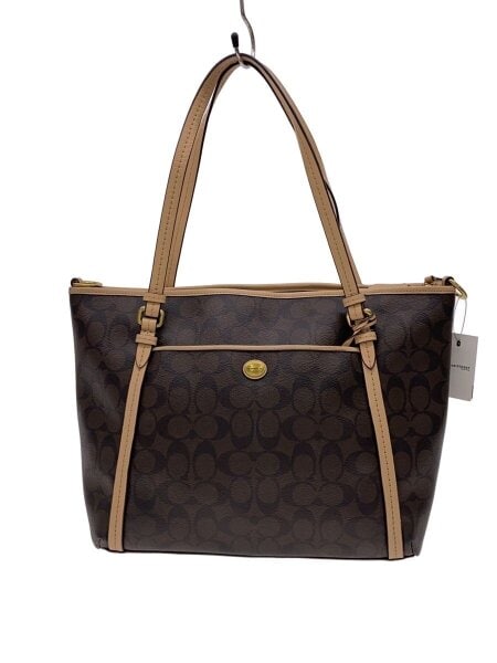 COACH(コーチ) / ポケット・トート_ペイトン_シグネチャー_ブラウン 