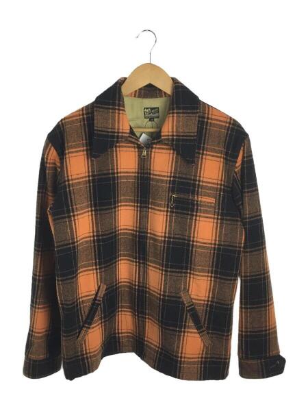 THE FLAT HEAD フラッドヘッド ウール チェック ジップ ジャケット size 36 #46609 アメカジ ブロックチェック ネルシャツ FN-SNR-101L | THE FLAT HEAD