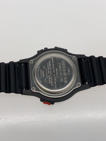 TIMEX◇クォーツ腕時計/デジタル/ラバー/BLK/BLK/SS/tw5m56600 TIMEX