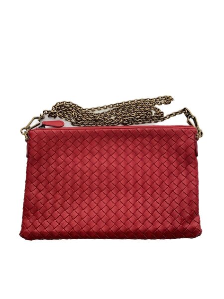 BOTTEGA VENETA(ボッテガヴェネタ) / ショルダーバッグ/レザー/RED 