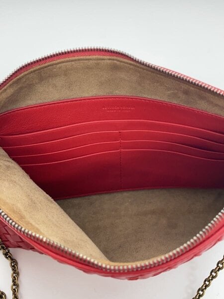 BOTTEGA VENETA(ボッテガヴェネタ) / ショルダーバッグ/レザー/RED 