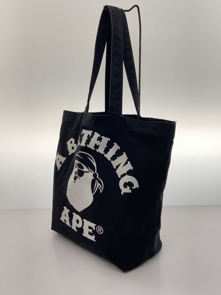 A BATHING APE(アベイシングエイプ) / トートバッグ/コットン/BLK 