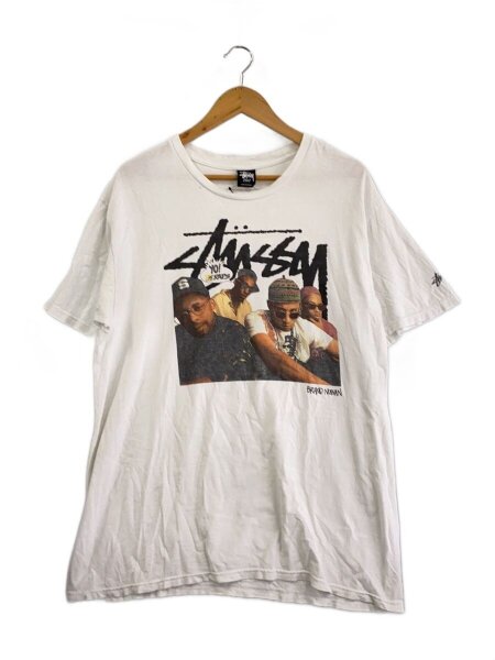 STUSSY(ステューシー) / Tシャツ/L/コットン/WHT/MTV RAPS BRAND 
