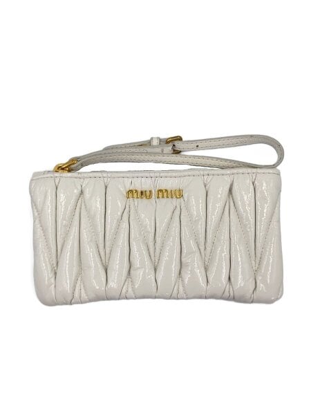 MIU MIU(ミュウミュウ) / ポーチ/--/WHT/マテラッセ | 中古品の販売