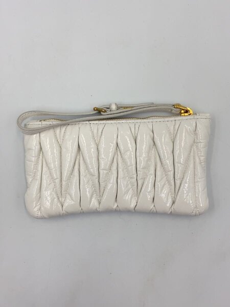 MIU MIU(ミュウミュウ) / ポーチ/--/WHT/マテラッセ | 中古品の販売
