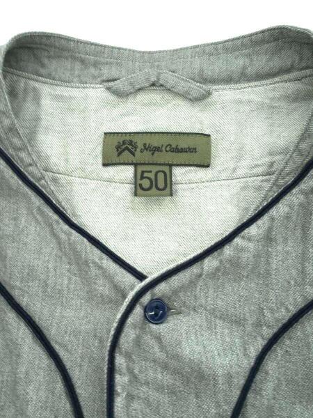 Nigel Cabourn(ナイジェルケーボン) / 半袖シャツ/50/コットン/GRY
