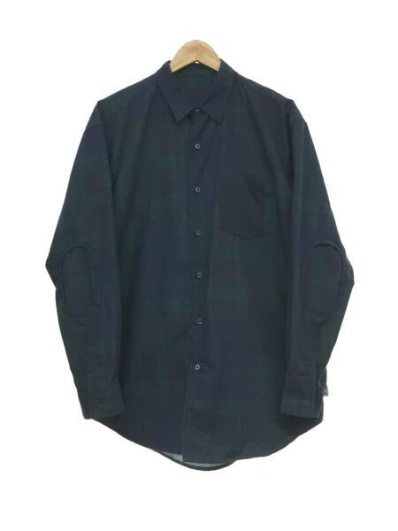SSZ◇長袖シャツ/M/コットン/BLK/無地/11-11-5719-791 SSZ(エスエス