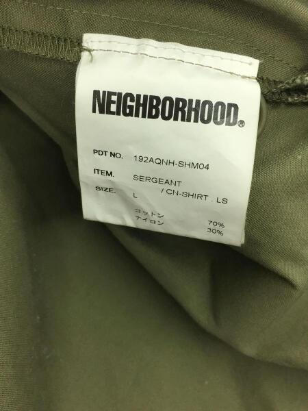 NEIGHBORHOOD(ネイバーフッド) / 長袖シャツ/L/コットン/KHK/無地
