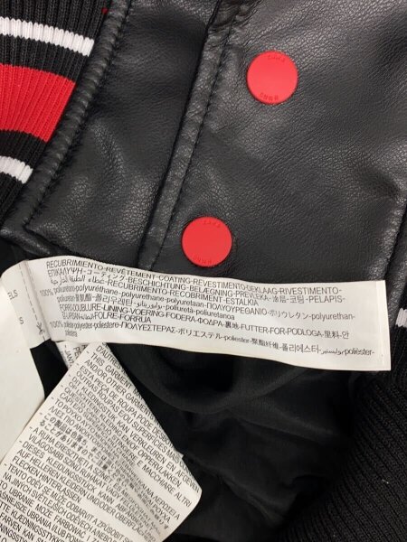 【ZARA】フェイクレザージャケット　XL ZARA］フェイクレザーボンバージャケット (ZARA/レザージャケット