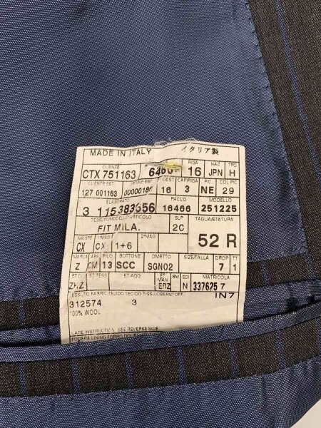 Ermenegildo Zegna(エルメネジルドゼニア) / テーラードジャケット/52 