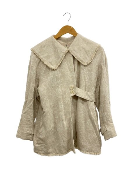Eaphi BIG COLLAR HALF JACKET brown Women