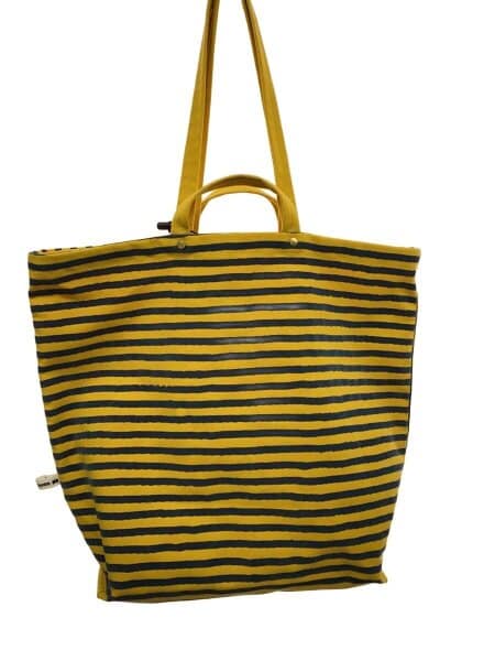 ハンドメイド ミナペルホネン alive 生地使用 トートバッグ Yellow