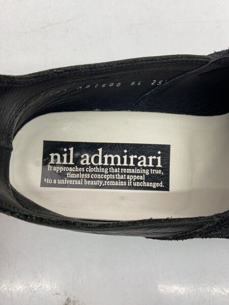 nil admirari(ニルアドミラリ) / レザー/スリッポン/25cm/BLK/N81600