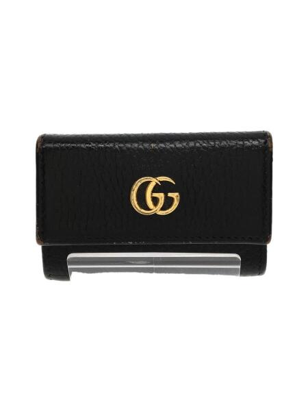 GUCCI(グッチ) / キーケース/レザー/BLK/無地/メンズ/456113・2149/6連