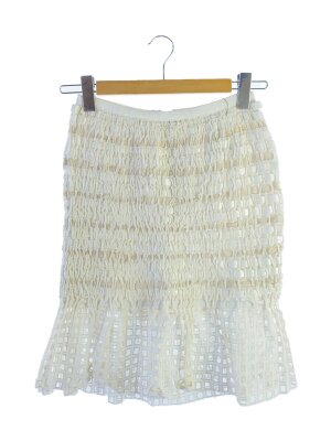 sacai◇18ss/グレンチェックカモフラ切替スカート/再構築/プリーツ/3