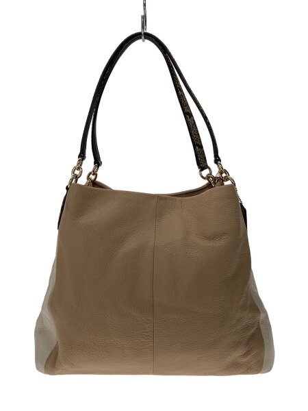 COACH(コーチ) / COACH/コーチ/トートバッグ/レザー/ベージュ/無地 