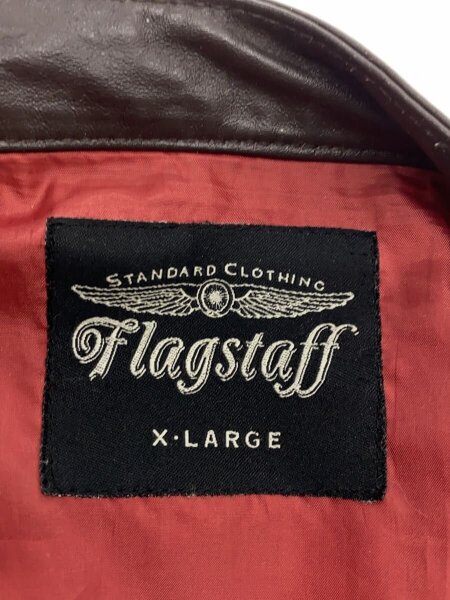 FLAG STAFF(フラグスタッフ) / シングルライダースジャケット/XL/豚革 