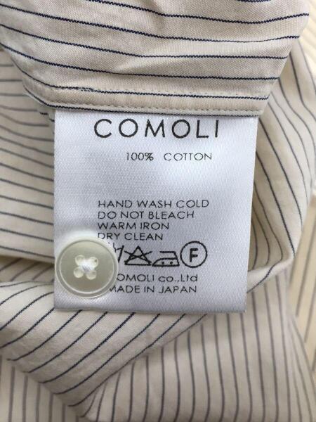 COMOLI(コモリ) / 長袖シャツ/1/コットン/YLW/ストライプ/I01-02003