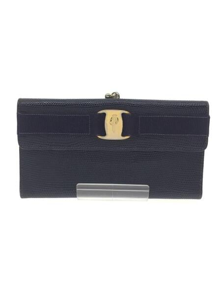 Salvatore Ferragamo(サルヴァトーレフェラガモ) / 長財布/レザー/NVY 