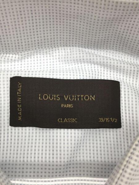LOUIS VUITTON / 襟汚れ有/CLASSIC/39/MADE IN ITALY/ドレスシャツ/15.5/WHT/長袖/中古 LOUIS VUITTON(ルイヴィトン) / 襟汚れ有/CLASSIC/39/MADE IN ITALY