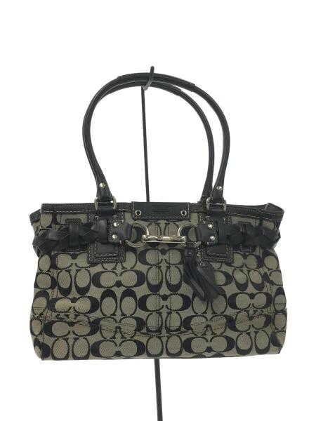 1円 COACH コーチ F15665 シグネチャー キャンバス×レザー 