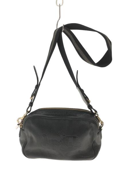 新品未使用　COACH ショルダーバック　レザー　F75818 COACH(コーチ) / ショルダーバッグ/レザー/BLK/F75818 | 中古品の販売