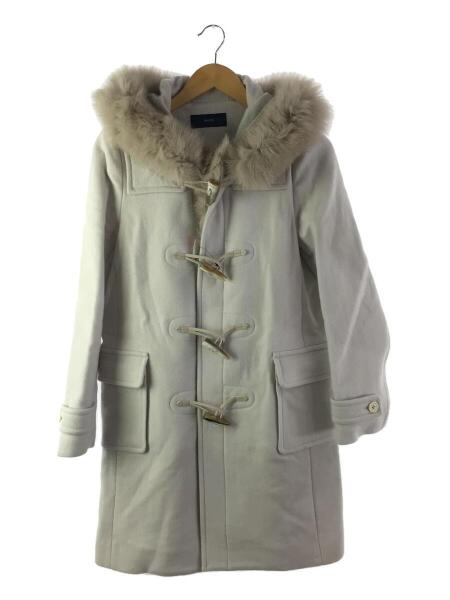 シップス【S】ダッフルファーコート カシミヤ カシミア 大人カジュアル