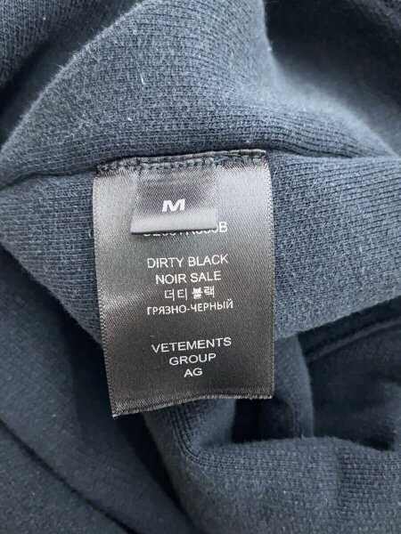 VETEMENTS(ヴェトモン) / Tシャツ/M/コットン/BLK/UE63TR360B// | 古着 
