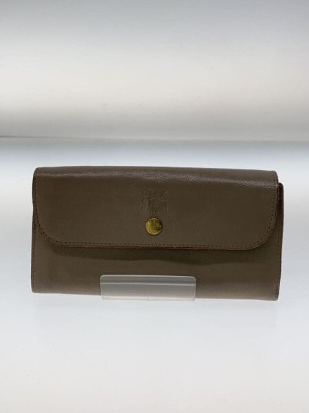 IL BISONTE(イルビゾンテ) / 長財布/レザー/BEG/レディース | 中古品の 