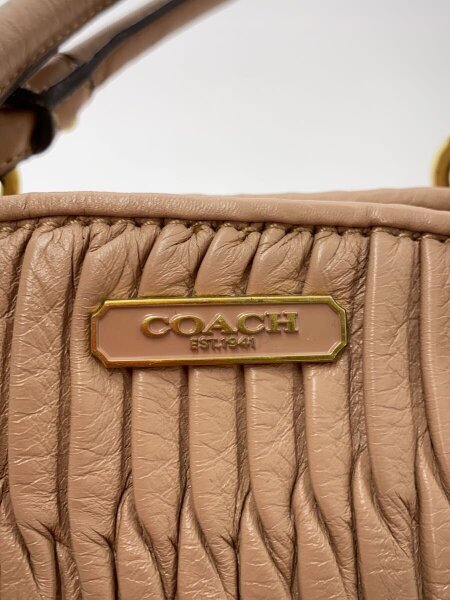 【美品】COACH マディソン ギャザード レザー リンジー サッチェル COACH(コーチ) / マディソンギャザードレザーリンジーサッチェル2WAY