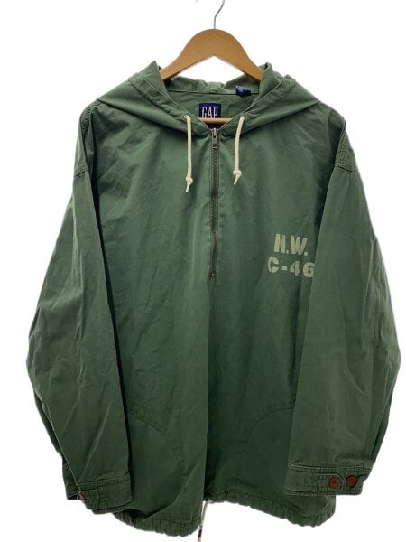GAP(ギャップ) / 90s/old gap/アノラックパーカー/XL/コットン/KHK 