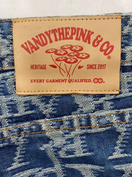 パンツ vandy the pink 総柄デニム ジーンズ