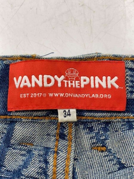 パンツ vandy the pink 総柄デニム ジーンズ