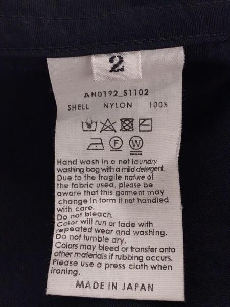 ANEI(アーネイ) / ACTIVE SIDE SLIT SHIRT/2/ナイロン/BLK/無地