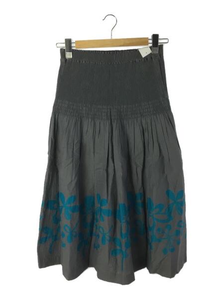 イッセイミヤケ ISSEY MIYAKE me スカート チェック 黒×グレー me