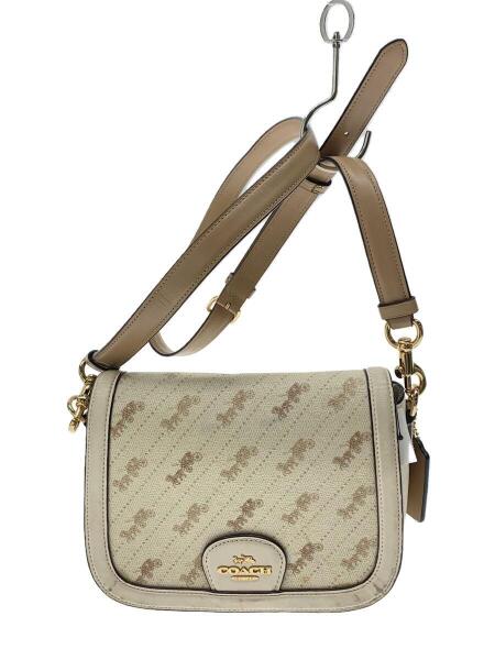 COACH(コーチ) / ホース&キャリッジショルダーバッグ/PVC/WHT/総柄 