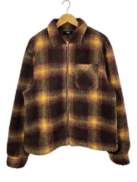 STUSSY(ステューシー) / Shadow Plaid Sherpa Zip Shirt/S 