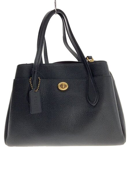 COACH(コーチ) / ローラ キャリーオール30/レザー/BLK/無地/91740 